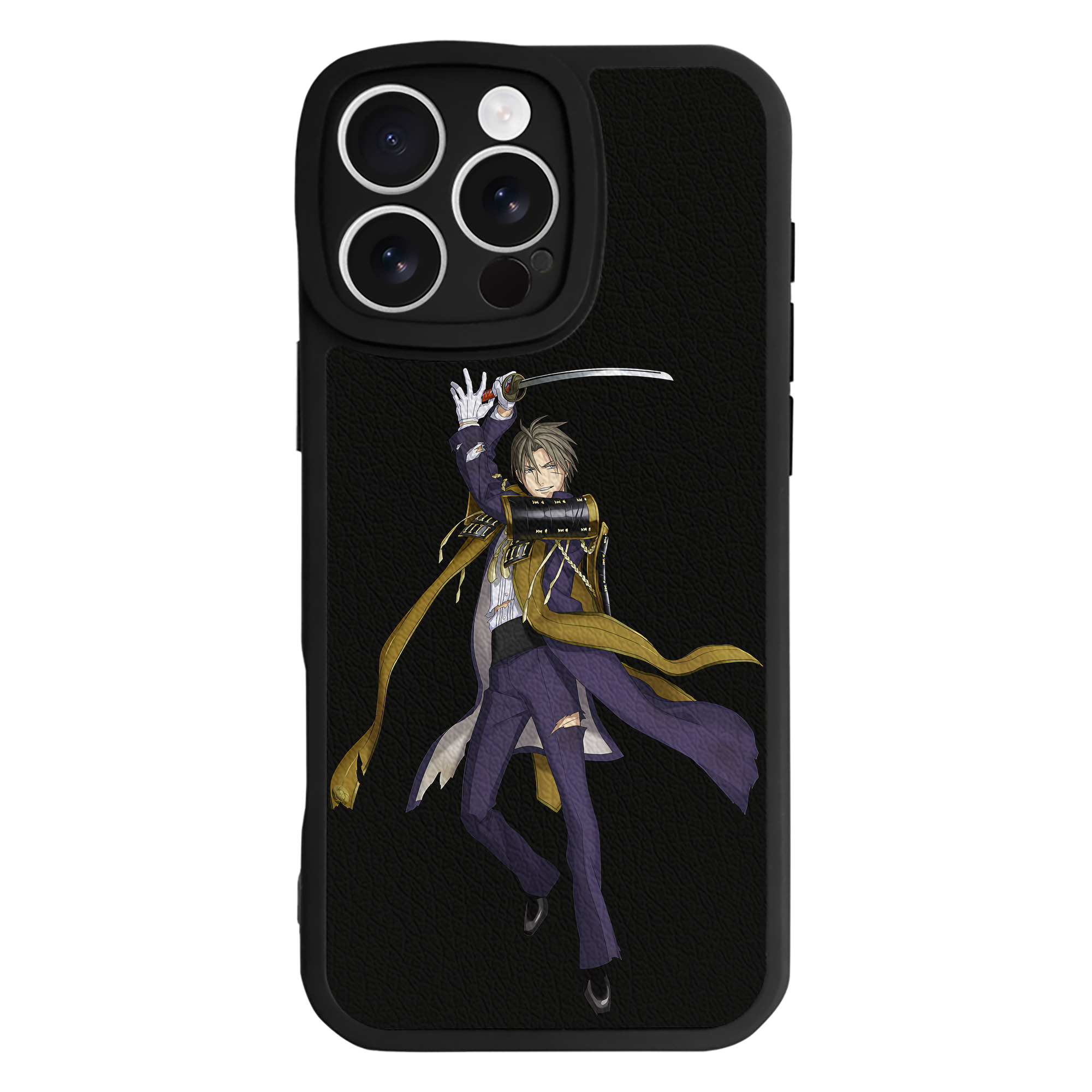 （画像用） 刀剣乱舞 Touken Ranbu 【iPhone 16シリーズ対応】シリコンスマホケース（レザー調） 材質：シリコン